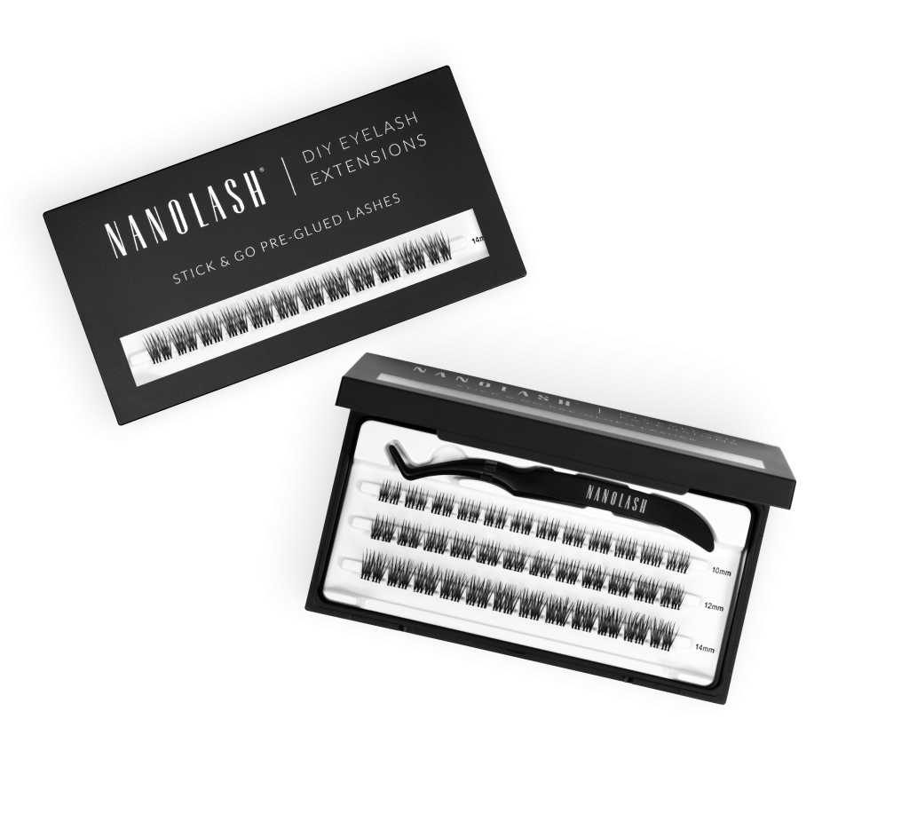 nanolash Voorgelijmde wimpers voor huistextensions